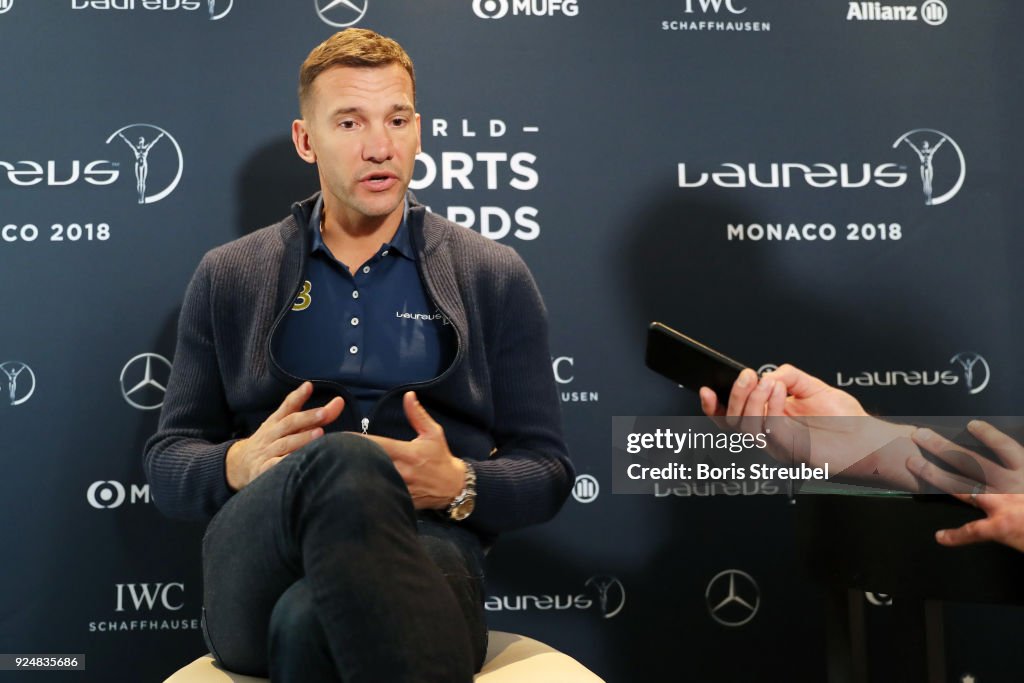 Media Interviews - 2018 Laureus World Sports Awards - Monaco