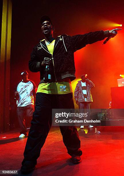 The RZA of the Wu-Tang Clan performs on stage at The Enmore Theatre on October 29, 2009 in Sydney, Australia.