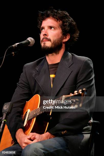 Bret McKenzie of Flight Of The Conchords performs on stage at the Orpheum Theater on June 1st 2008 in Los Angeles, California.