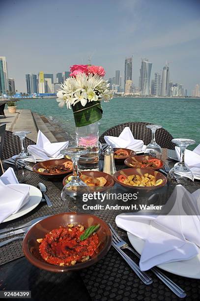 General view of atmosphere at a welcome lunch at the Al Mourjan during the 2009 Doha Tribeca Film Festival on October 29, 2009 in Doha, Qatar.