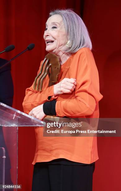 Nuria Espert attends 'Fotogramas Awards' gala at Joy Eslava on February 26, 2018 in Madrid, Spain.