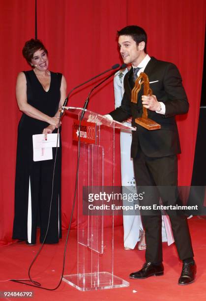 Anabel Alonso and Alejo Sauras attend 'Fotogramas Awards' gala at Joy Eslava on February 26, 2018 in Madrid, Spain.