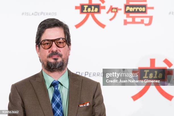 Roman Coppola attends 'Isla de Perros' photocall at Villa Magna Hotel on February 27, 2018 in Madrid, Spain.