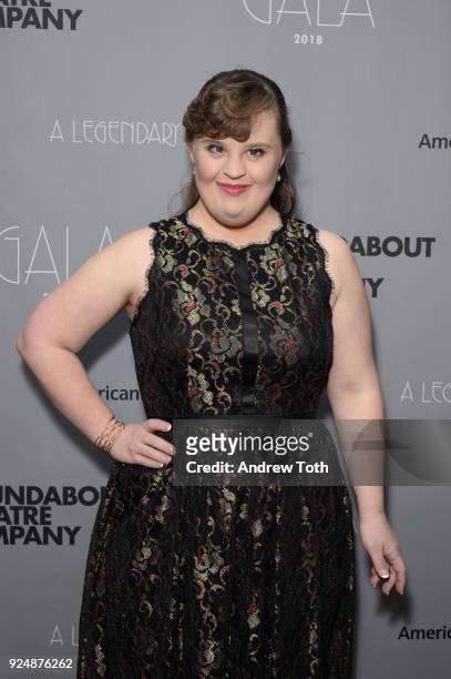 Jamie Brewer attends the Roundabout Theatre Company's 2018 Gala at The Ziegfeld Ballroom on February 26, 2018 in New York City.
