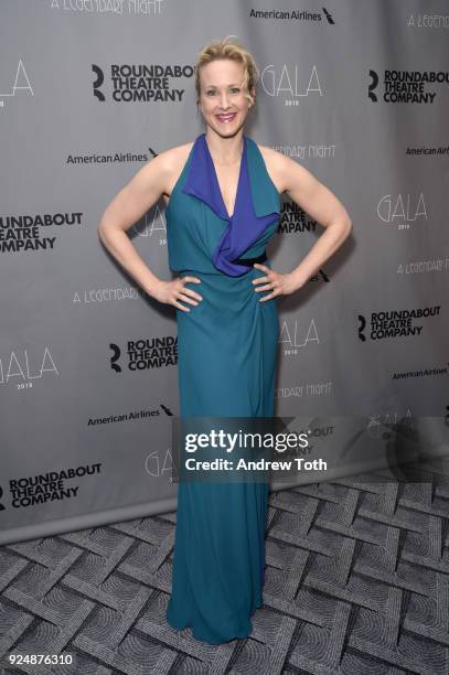 Katie Finneran attends the Roundabout Theatre Company's 2018 Gala at The Ziegfeld Ballroom on February 26, 2018 in New York City.