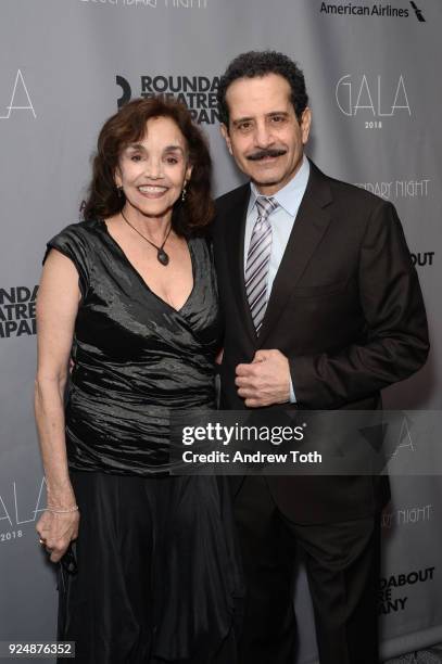 Brooke Adams and Tony Shalhoub attend the Roundabout Theatre Company's 2018 Gala at The Ziegfeld Ballroom on February 26, 2018 in New York City.