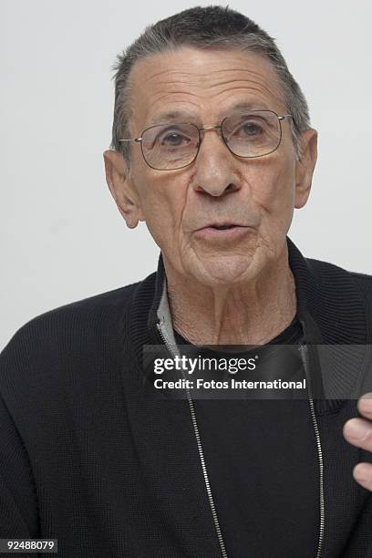 Leonard Nimoy at the Four Seasons Hotel in Beverly Hills, California on April 26, 2009. Reproduction by American tabloids is absolutely forbidden.