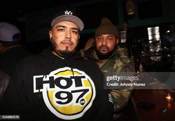 Juanyto and Rap attend Hot 97 Who's Next Live With Jacquees, Elijah The boy And Jay Watts at S.O.B.'s on February 26, 2018 in New York City.