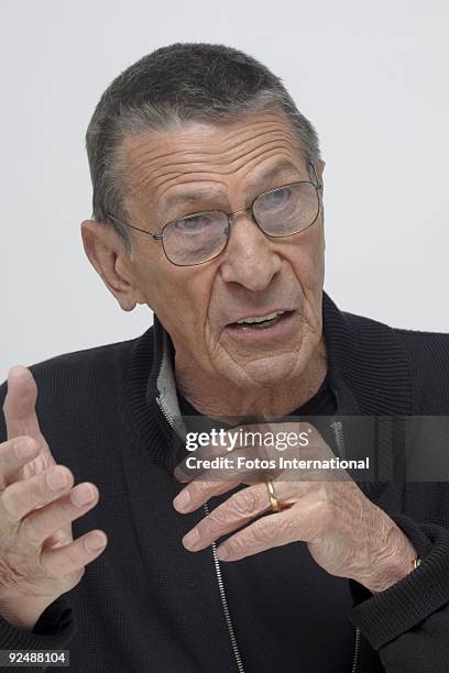 Leonard Nimoy at the Four Seasons Hotel in Beverly Hills, California on April 26, 2009. Reproduction by American tabloids is absolutely forbidden.