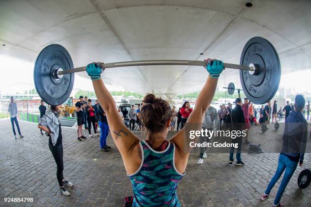 CrossFit session. Paris. France.