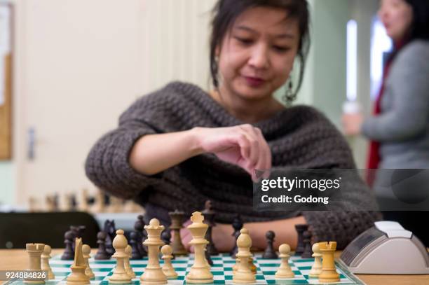 Chess game. France.