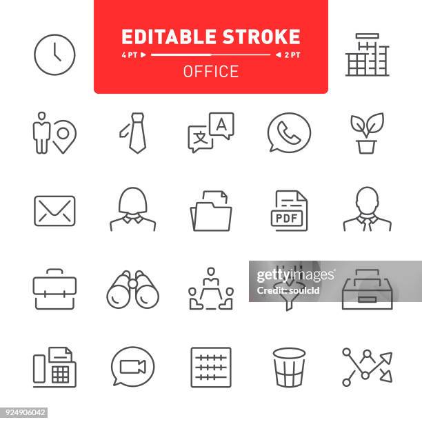 office icons - binocular icon stock illustrations