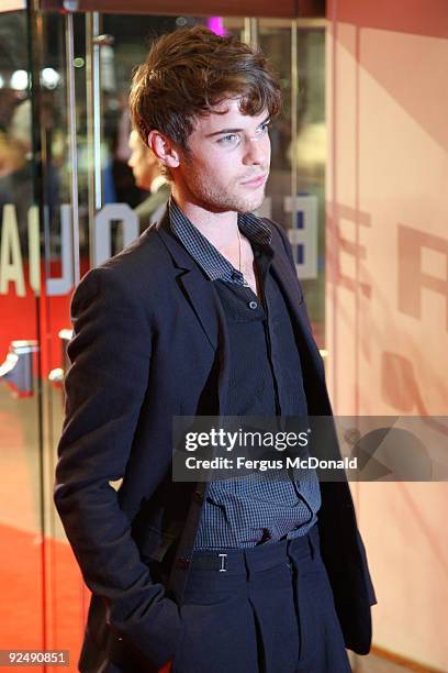 Harry Treadaway attends the closing gala premiere of Nowhere Boy during the The Times BFI London Film Festival held at the Odeon Leicester Square on...