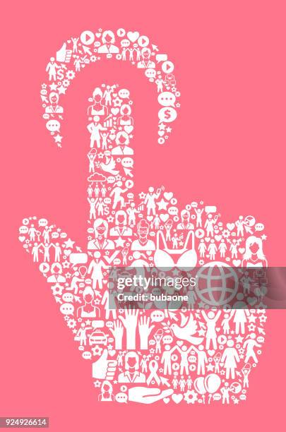 click choose women's rights and girl power icon pattern - choosing glasses stock illustrations