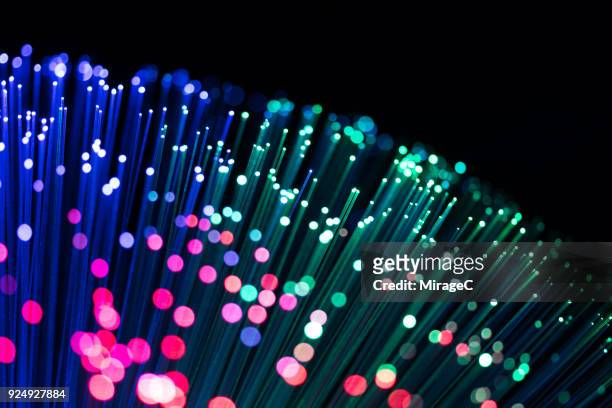 Illuminated RGB Colored Fiber Optics