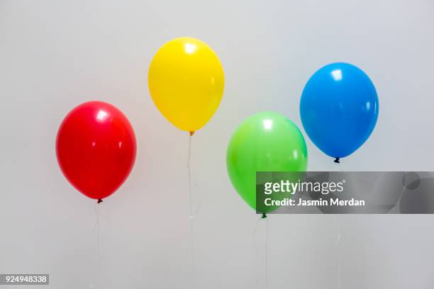 pastel colors balloons - gas balloons bildbanksfoton och bilder