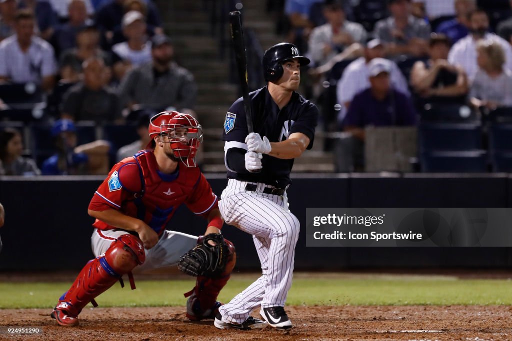 MLB: FEB 26 Spring Training - Phillies at Yankees