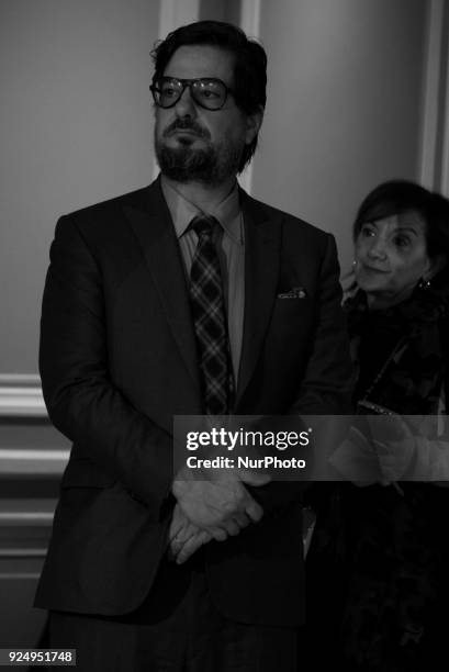 Roman Coppola attends the 'Isle of Dogs' movie at Villamagna Hotel in Madrid on Feb 27, 2018