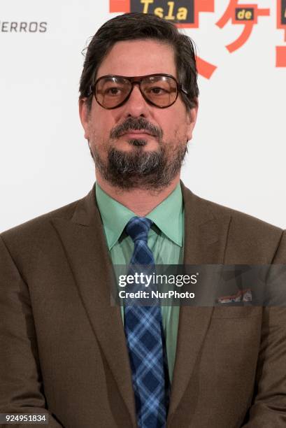Roman Coppola attends the 'Isle of Dogs' movie at Villamagna Hotel in Madrid on Feb 27, 2018