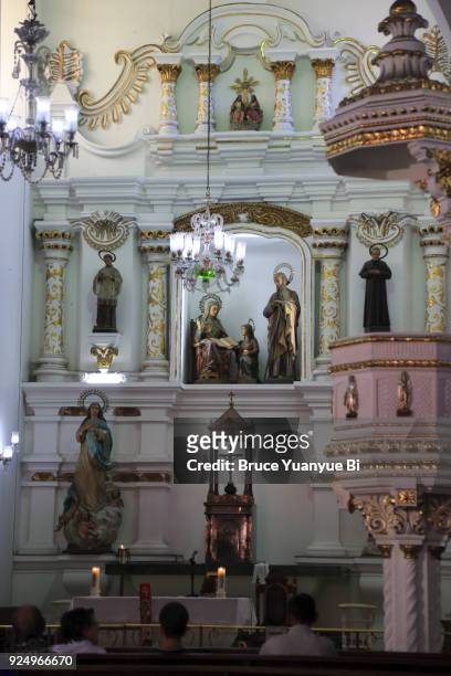 church of the veracruz - medellin photos et images de collection