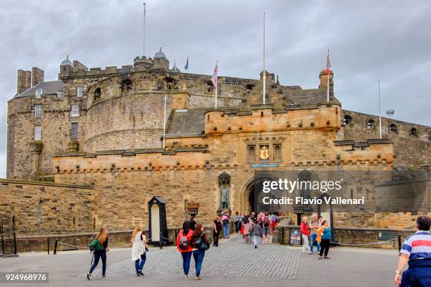castelo de edimburgo - escócia - scozia - fotografias e filmes do acervo
