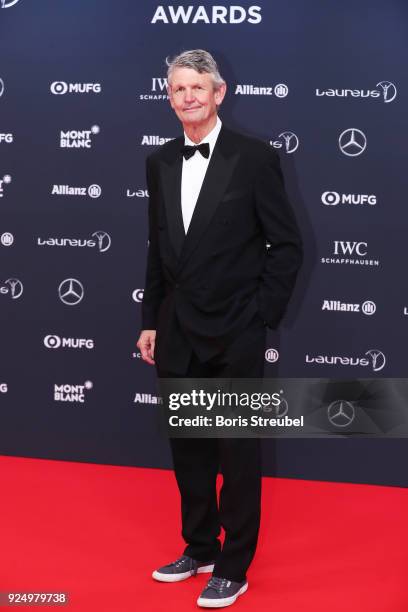 Laureus Academy member Morne du Plessis attends the 2018 Laureus World Sports Awards at Salle des Etoiles, Sporting Monte-Carlo on February 27, 2018...