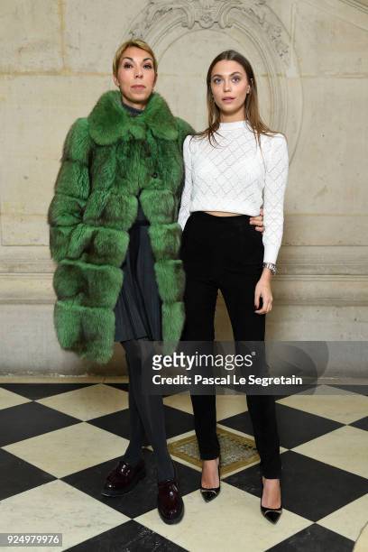 Mathilde Favier and Heloise Agostinelli attend the Christian Dior show as part of the Paris Fashion Week Womenswear Fall/Winter 2018/2019 on February...