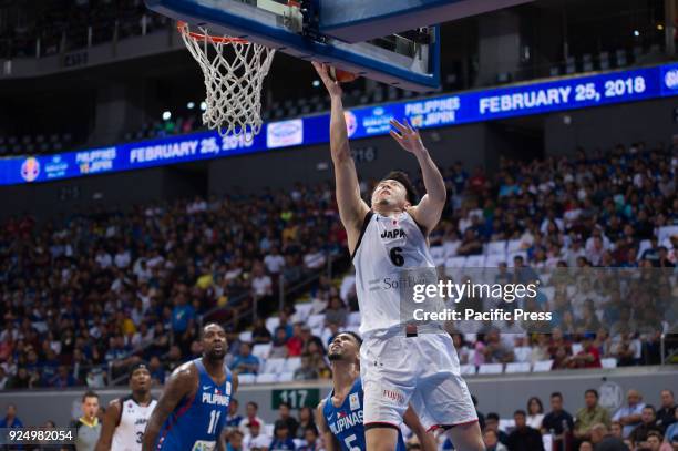 Hiejima of Akatsuki Japan scores a lay-up and finished the game with 23 points, 4 rebounds and dished out 2 assists.