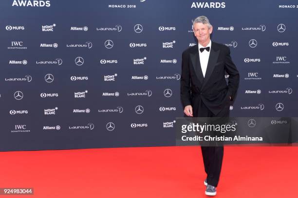 Laureus Academy member Morne du Plessis attends the 2018 Laureus World Sports Awards at Salle des Etoiles, Sporting Monte-Carlo on February 27, 2018...