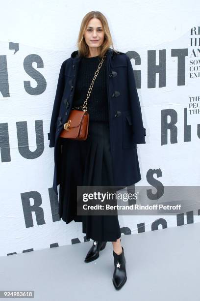 Yasmin Le Bon attends the Christian Dior show as part of the Paris Fashion Week Womenswear Fall/Winter 2018/2019 on February 27, 2018 in Paris,...