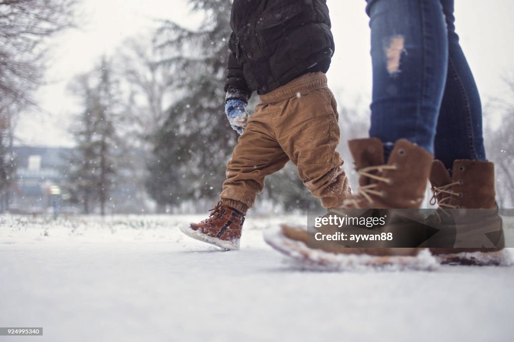 Snowy walk