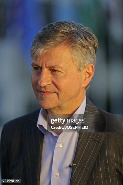 The United Nations Under-Secretary-General for Peacekeeping Operations, Jean-Pierre Lacroix is seen at the UNIFIL base in Lebanon's southern border...