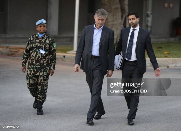 The United Nations Under-Secretary-General for Peacekeeping Operations, Jean-Pierre Lacroix arrives at the UNIFIL base in Lebanon's southern border...