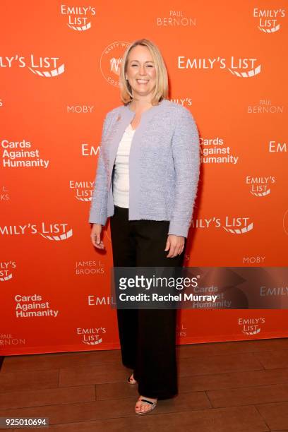 S List President Stephanie Schriock attends EMILY's List's "Resist, Run, Win" Pre-Oscars Brunch on February 27, 2018 in Los Angeles, California.