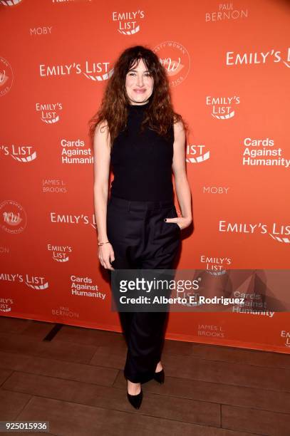 Kathryn Hahn attends EMILY's List Pre-Oscars Brunch and Panel on February 27, 2018 in Los Angeles, California.