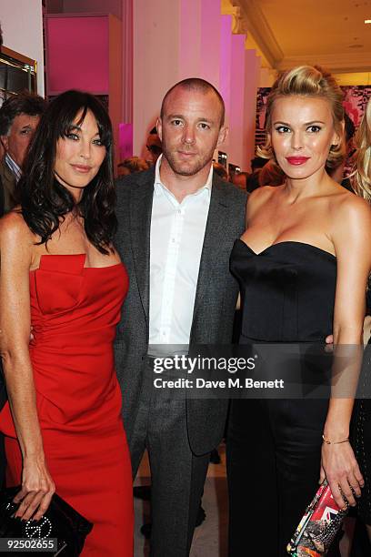 Tamara Mellon, Guy Ritchie and Diane Jenkins attend the Jimmy Choo Project Pep launch party, at Selfridges on October 29, 2009 in London, England.