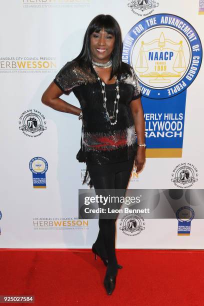 Actress Kiki Shepard attends the 27th Annual NAACP Theatre Awards at Millennium Biltmore Hotel on February 26, 2018 in Los Angeles, California.