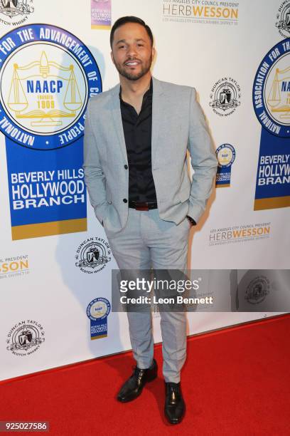 Actor Jason Dirden attends the 27th Annual NAACP Theatre Awards at Millennium Biltmore Hotel on February 26, 2018 in Los Angeles, California.