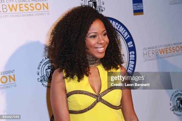 Actress Danielle Mon Truitt attends the 27th Annual NAACP Theatre Awards at Millennium Biltmore Hotel on February 26, 2018 in Los Angeles, California.