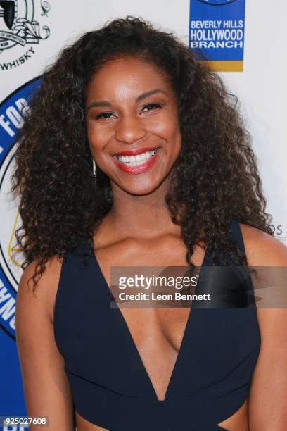 Actress Donna Simone Johnson attends the 27th Annual NAACP Theatre Awards at Millennium Biltmore Hotel on February 26, 2018 in Los Angeles,...