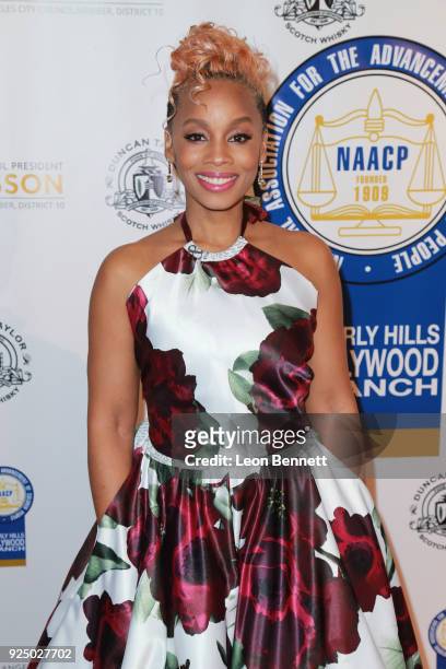 Actress Anika Noni Rose attends the 27th Annual NAACP Theatre Awards at Millennium Biltmore Hotel on February 26, 2018 in Los Angeles, California.