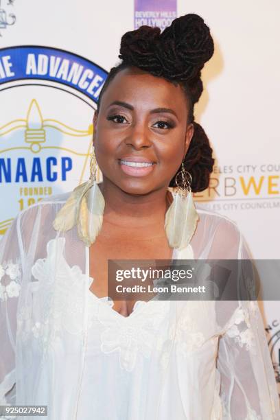 Music artist Ledisi attends the 27th Annual NAACP Theatre Awards at Millennium Biltmore Hotel on February 26, 2018 in Los Angeles, California.