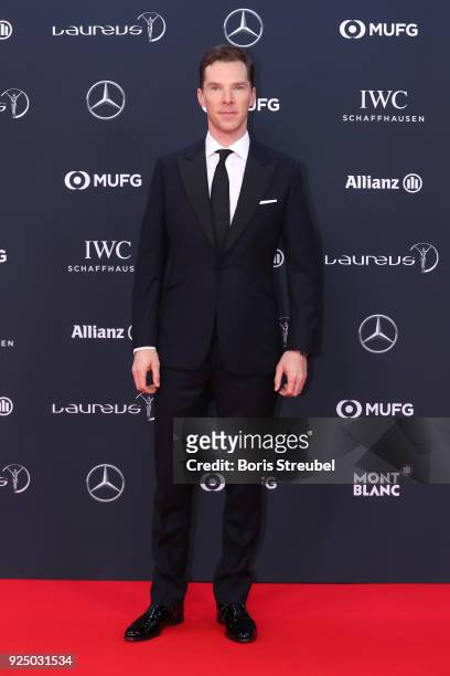 Benedict Cumberbatch attends the 2018 Laureus World Sports Awards at Salle des Etoiles, Sporting Monte-Carlo on February 27, 2018 in Monaco, Monaco.