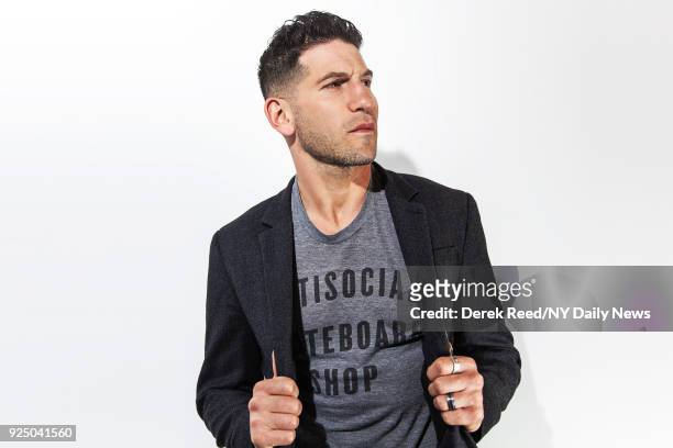 Actor Jon Bernthal is photographed for NY Daily News on April 22, 2017 at the Tribeca Film Festival in New York City. CREDIT MUST READ: Derek Reed/NY...