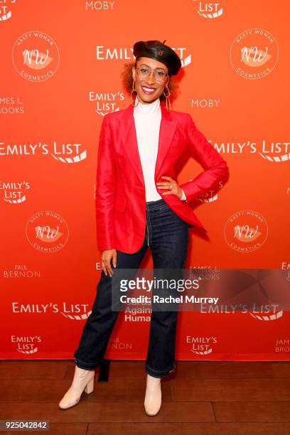 Elaine Welteroth attends EMILY's List's "Resist, Run, Win" Pre-Oscars Brunch on February 27, 2018 in Los Angeles, California.