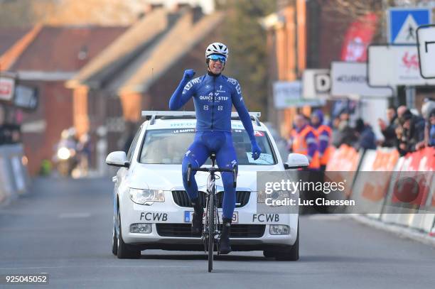 50th Grand Prix Le Samyn 2018 Arrival / Niki Terpstra of the Netherlands / Celebration / Quaregnon - Dour / Men / GP Samyn /