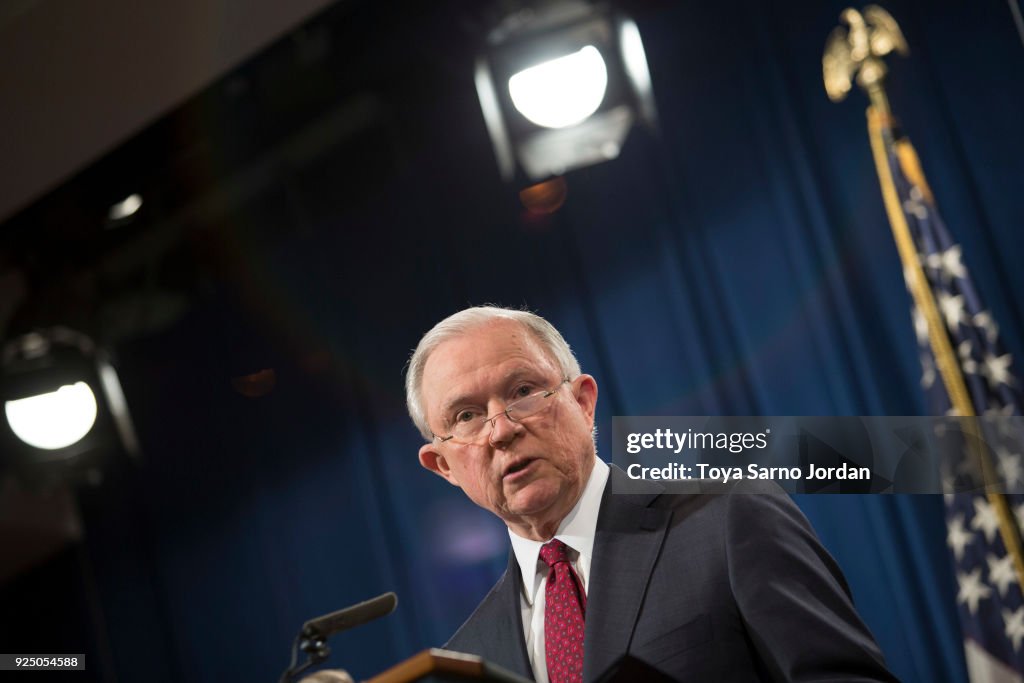 Attorney General Jeff Sessions Delivers New Opioid Policy Announcement