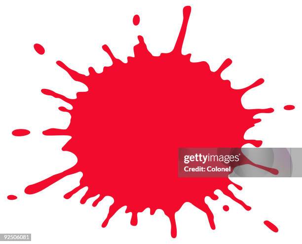 血液スプラター(ベクトル - 人間の血液点のイラスト素材／クリップアート素材／マンガ素材／アイコン素材