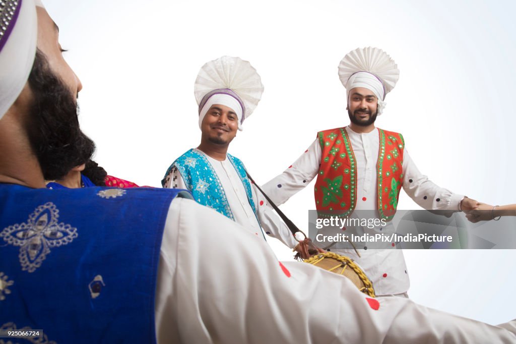 Portrait Of Bhangra Dancers