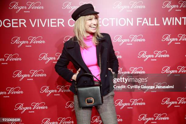 Pauline Lefevre attends the Roger Vivier Fall/Winter 2018 Press Presentation at Espace Cambon Capucines during Paris Fashion week on February 27,...